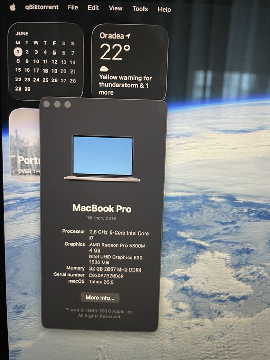 MacBook Pro 16” 2019 | 32GB RAM | i7 6-core | Radeon 5300M | Excelentă stare!