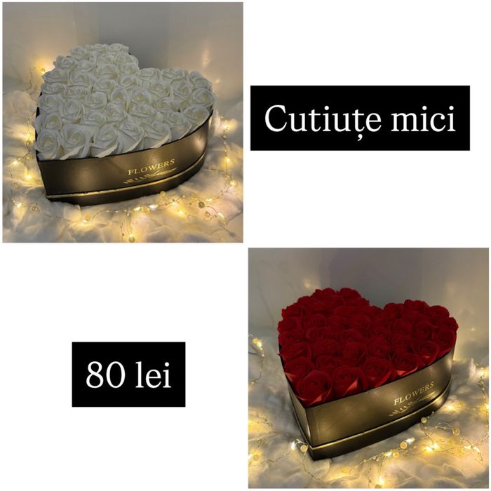 Cutii trandafiri de săpun