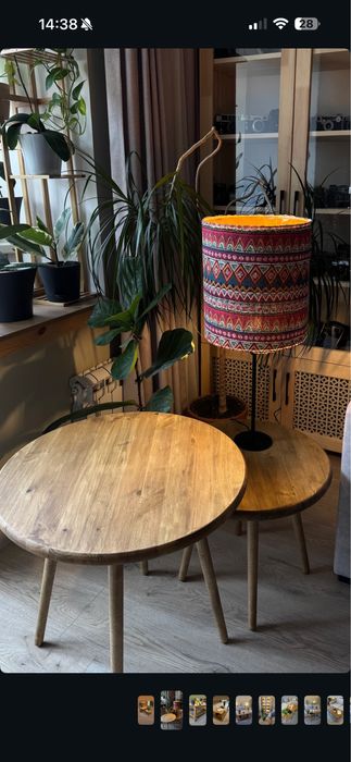 Деревянный журнальный стол