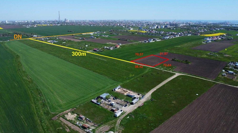 Teren intravilan 2480 mp – Lazu – oportunitate investiție aproape de Constanța