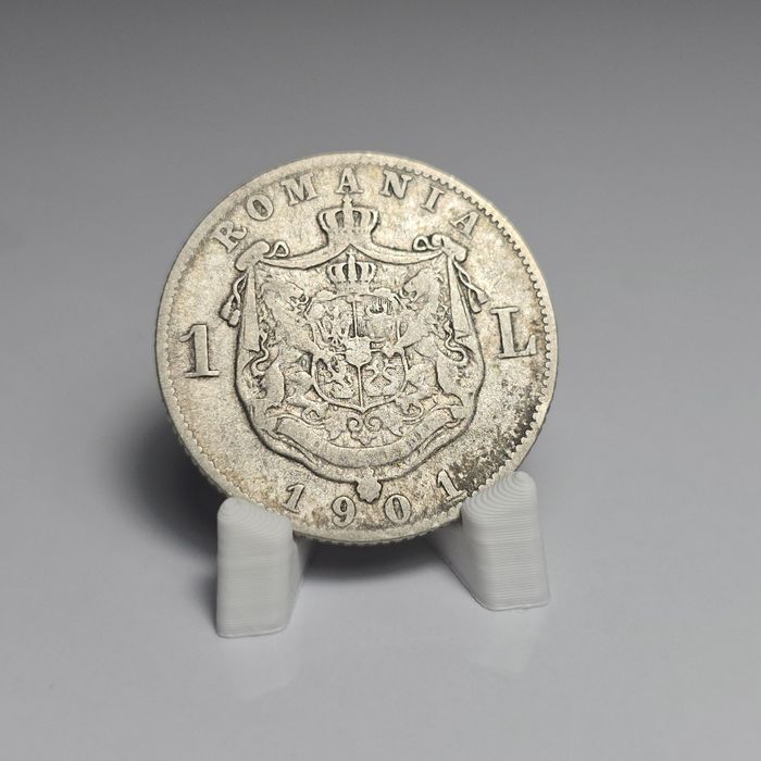 Moneda 1 leu 1901 Carol