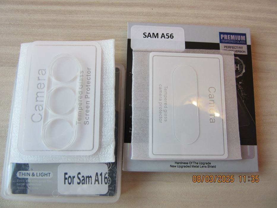 Samsung Galaxy A57 A56 A16 / 3D 9H Стъклен протектор за камера