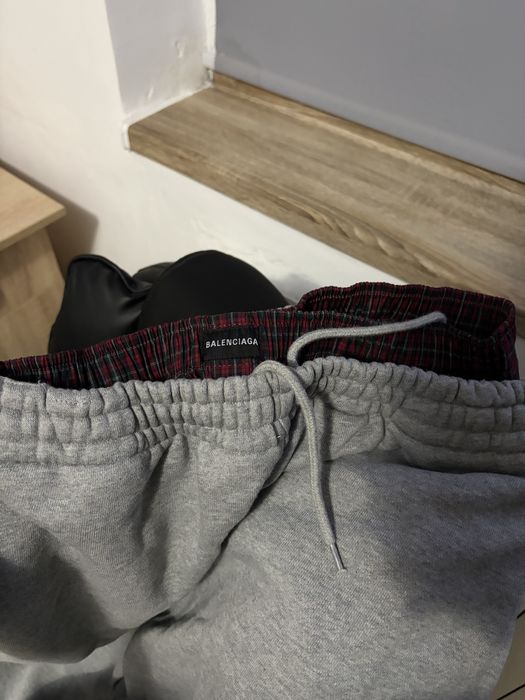 Balenciaga Sweatpants double waisted grey S