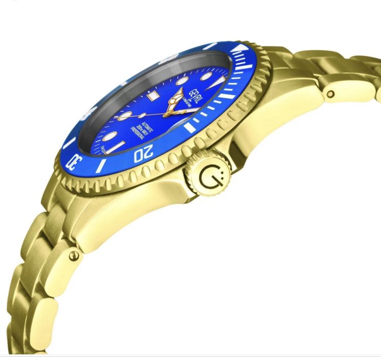 Ceas autentic Gevril Gv2 full yellow gold cu cutie și acte