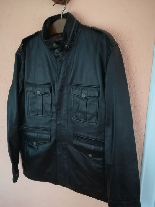Geaca piele bărbați Ink L
