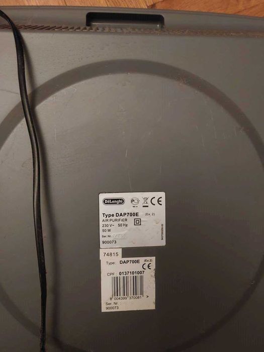 Purificator aer DeLonghi DAP700E 50W 140mc/h ionizare HEPA redus 60%