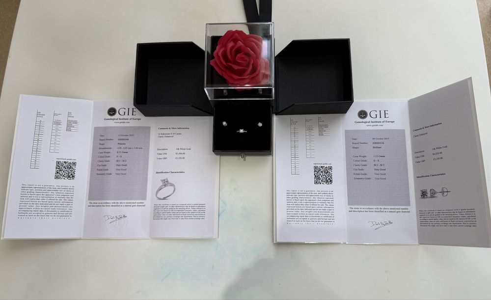 Продам бриллиантовый комплект