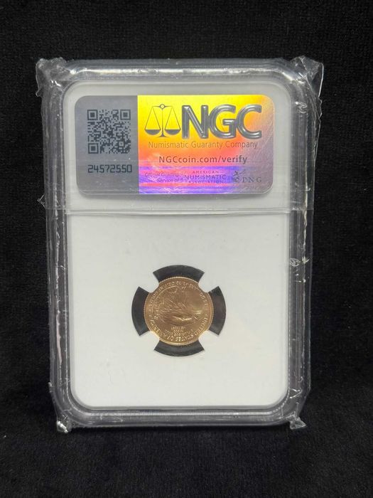 5 dolari Eagle 2025 gradată MS 70