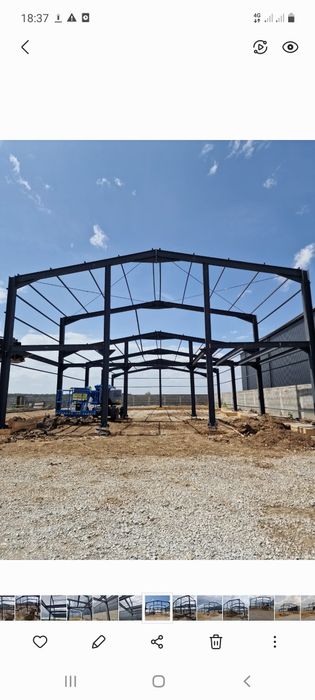 Vând hală metalică conform proiectului dvs lucrăm fără avans