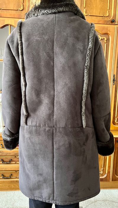 Cojoc dama blana sintetica