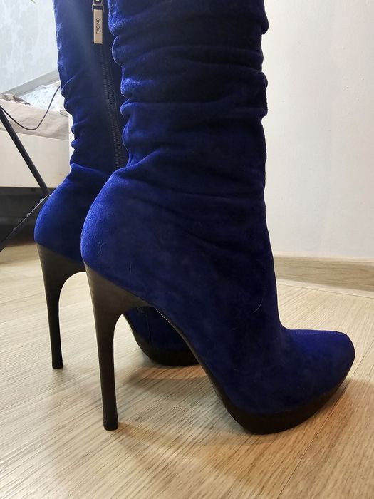 Сапоги замша 37 р.