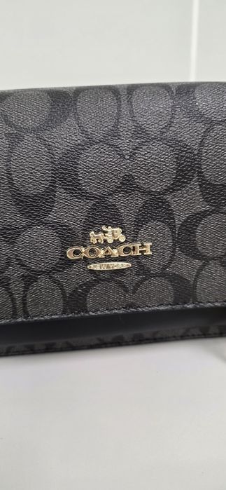 Geanta medie neagra coach