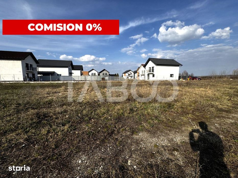 Teren intravilan pentru casa 517 mp PUZ si utilitati Sura Mica Sibiu