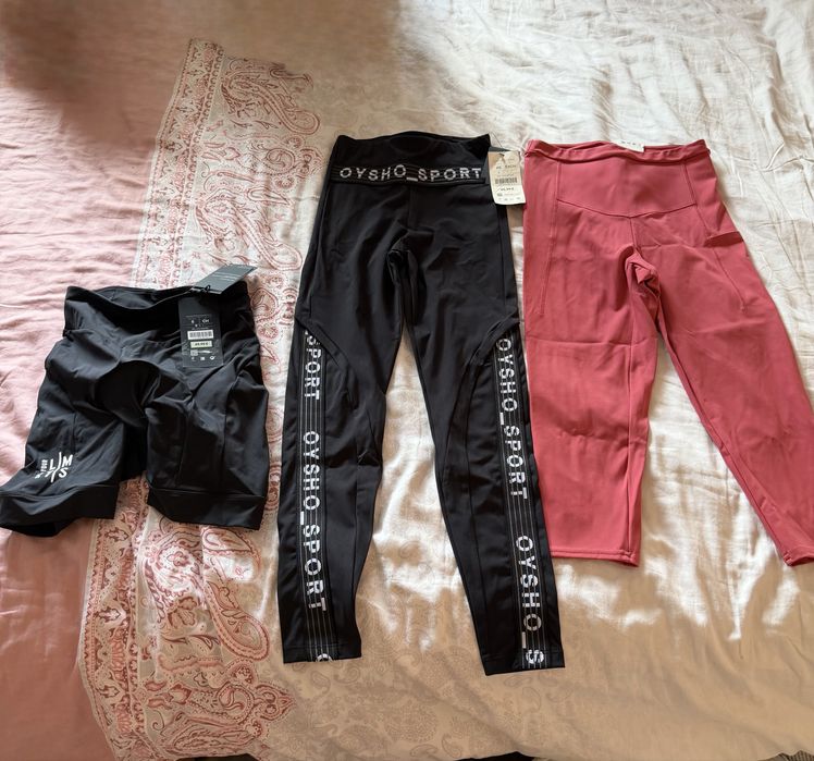 Нови Размер ХС С М дамски спортен клин Oysho стягащ компресиращ оформящ