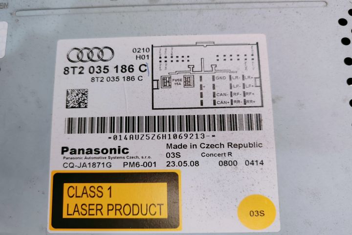 Radio CD 8T2035186C Audi A4 B8/8K