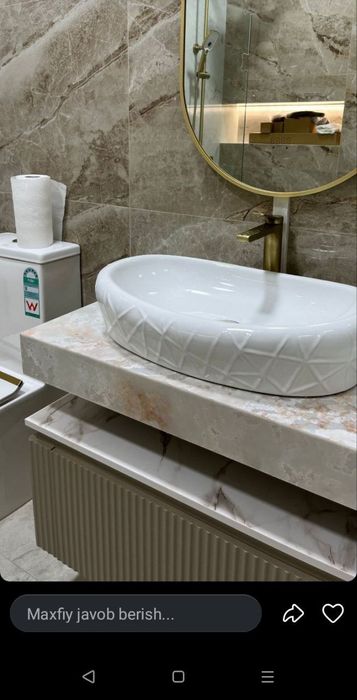 Раковина из искусственного камня