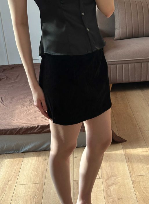 Бархатная юбка, британский H&M, премиум коллекция