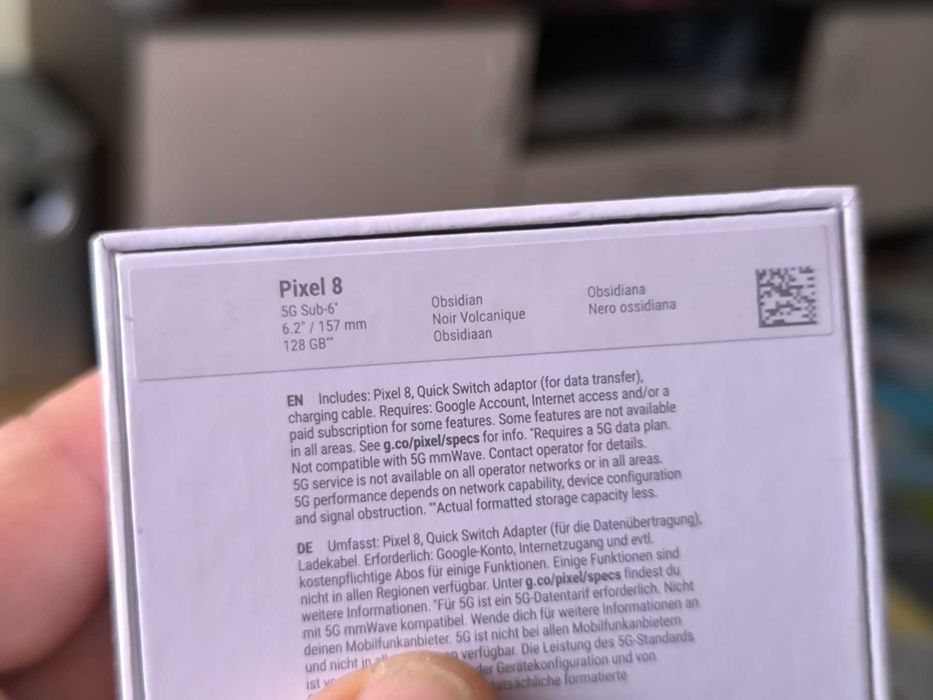 Продавам Google Pixel 8 5G Obsidian 128GB