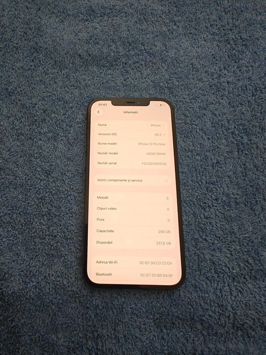 iPhone 12 Pro Max 256GB 100% baterie