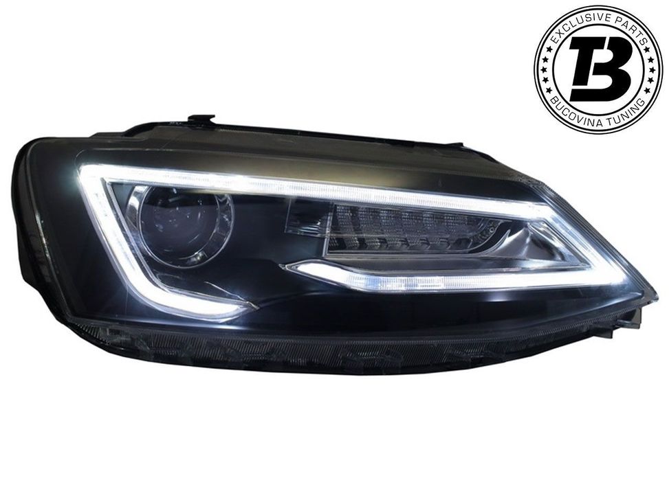 Faruri LED compatibile cu VW Jetta Mk6 VI Bi Xenon Design