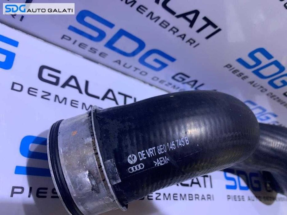 Furtun Conducta Presiune Aer Radiator Intercooler Audi A4 B6 1.9 TDI AWX AVF 2001 - 2005 Cod 8E0145745B