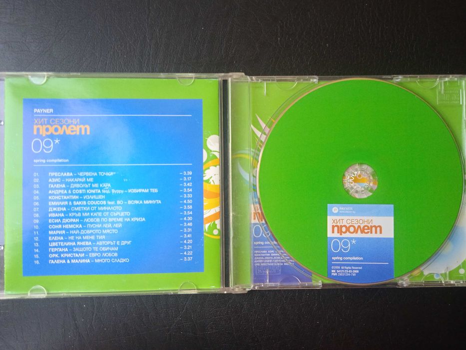 ПОП-ФОЛК / ЧАЛГА - Payner Хит Сезони - Пролет '09 - оригинален диск