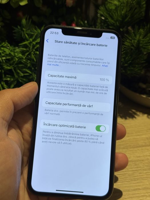 Iphone  x 256 gb ‼️100% bat‼️Husa si folie‼️