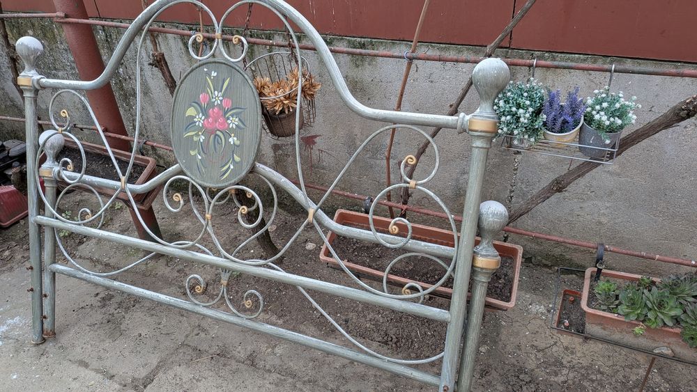 Tăblii pat fier forjat - Stil Vintage / Shabby Chic (Lățime 171 cm)