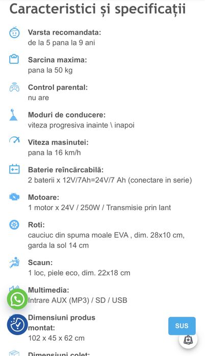 Motocicleta electrica 24V