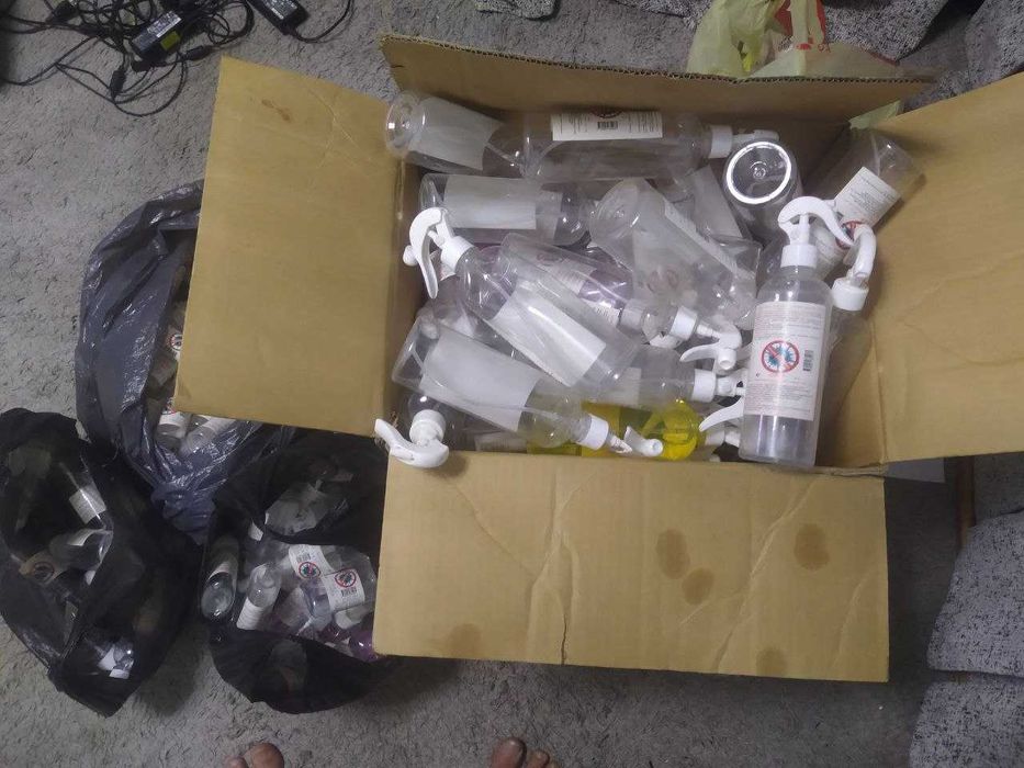 Флаконы из под антисептика