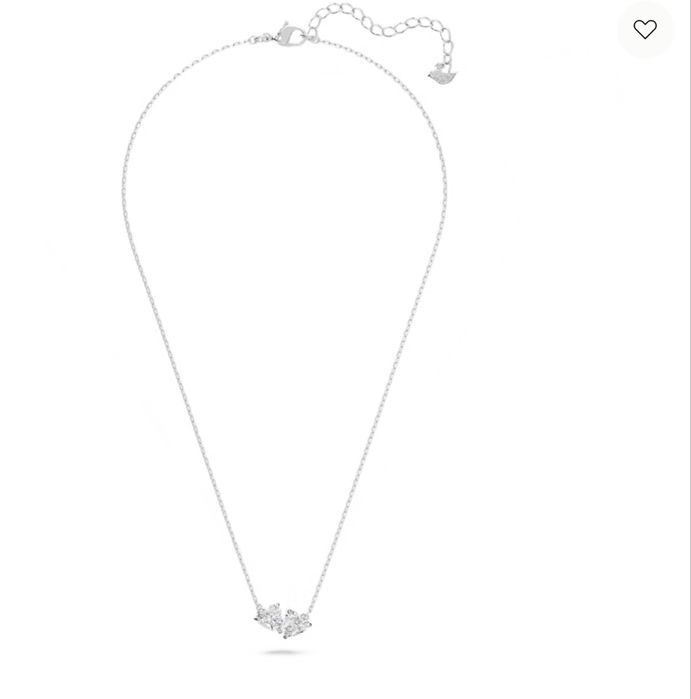 Swarovski Колие- Heart, White, rhodium plated със сертификат