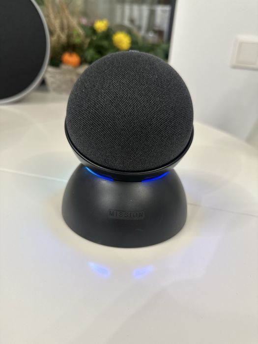 Amazon Echo Dot 4th Gen Alexa + suport Mission cu baterie