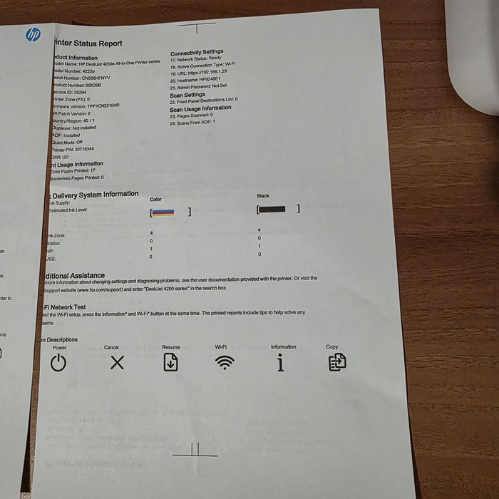 Мултифункционално у-во HP DeskJet 4222e All-in-One 60K29B