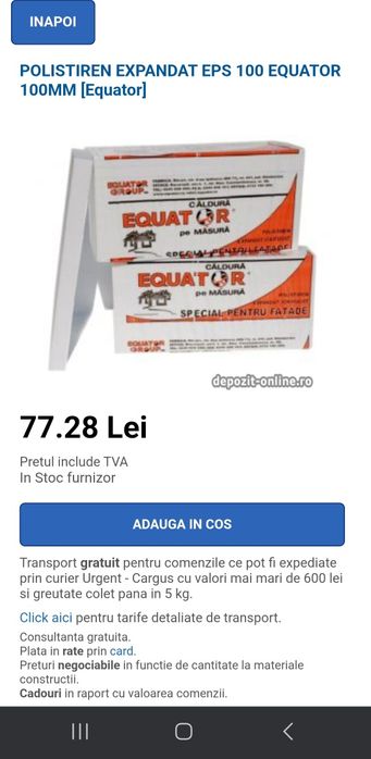 Poliester bax grosime 10 densitate 100