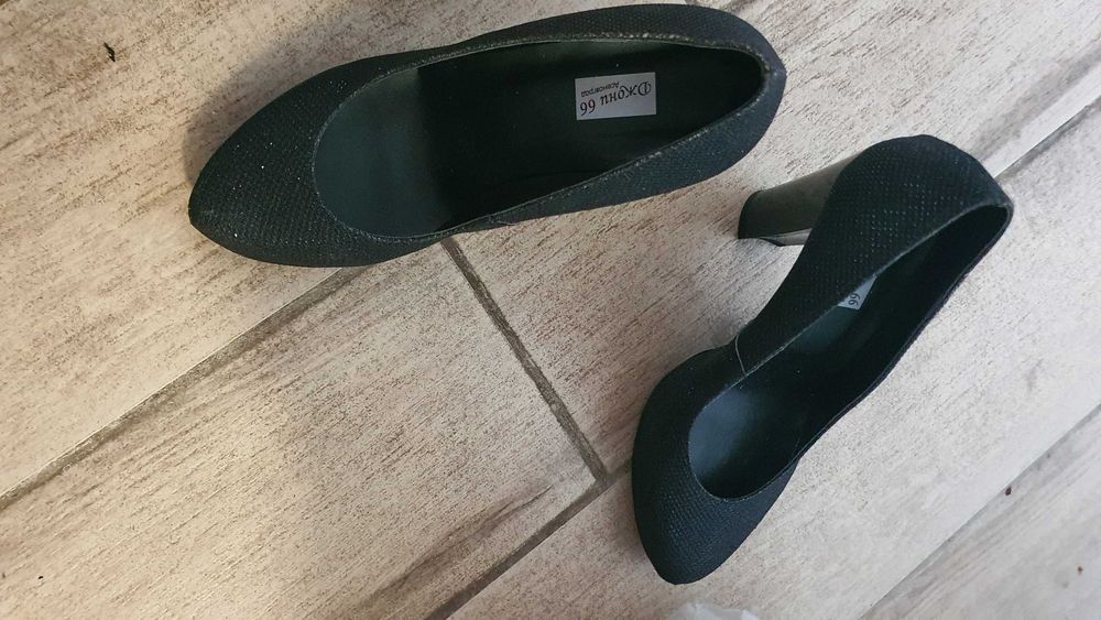 Обувки, официални, черни, нови, номер 35