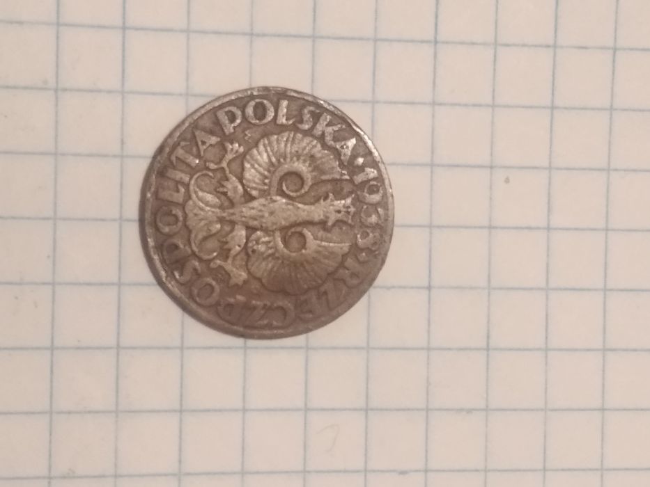Коллекционная монета 5 GROSZY 1938(ОРИГИНАЛ)