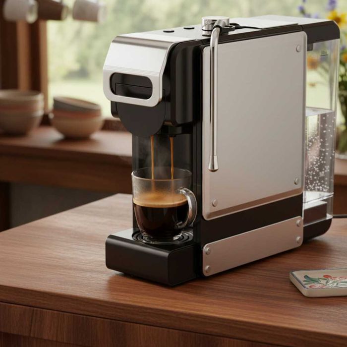 Еспресо машина 8в1 Oliver Voltz За капсули и мляно кафе, 1450W