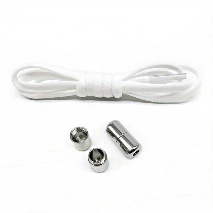 Връзки за обувки без връзване - черни и бели