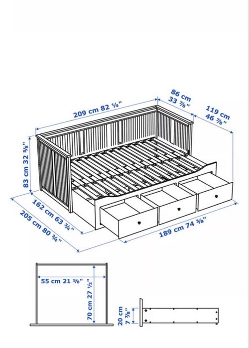Pat divan Ikea hemnes