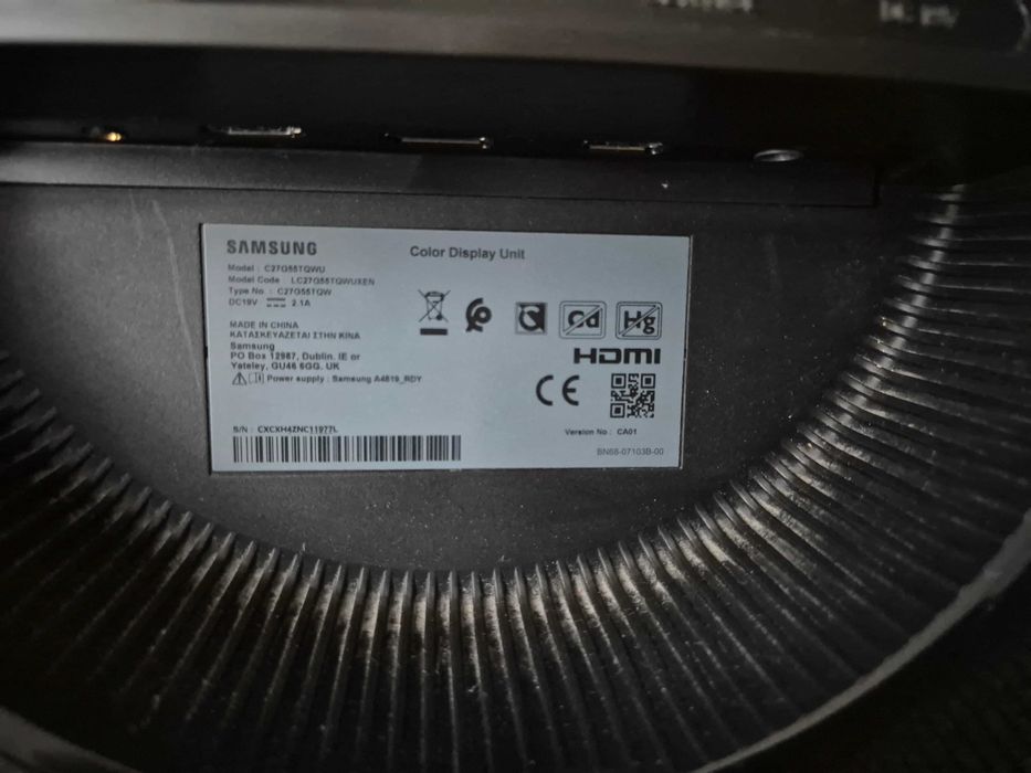 Samsung Odyssey G5 (WQHD) – 27” - 144hz