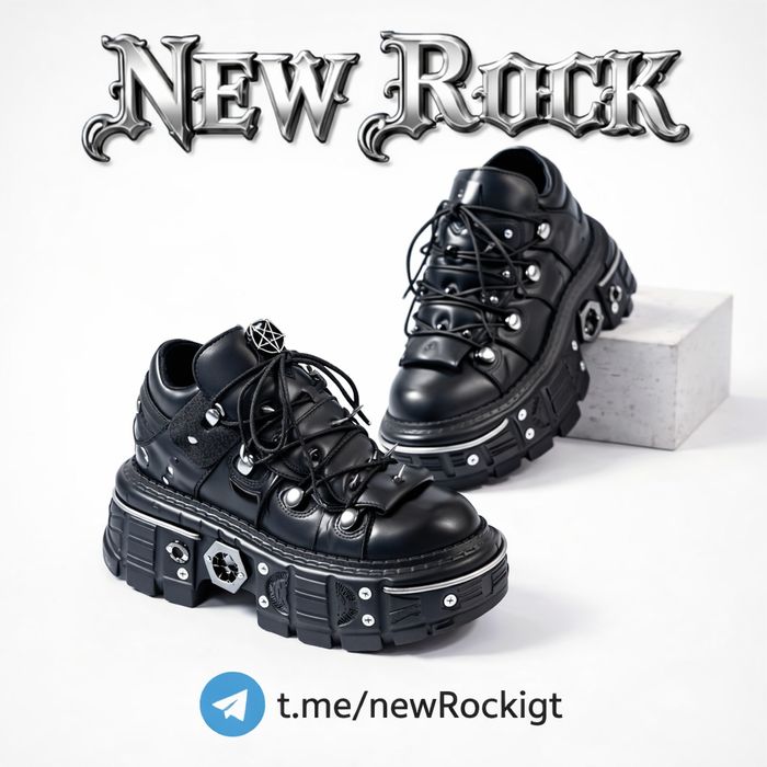 Платформенные кроссовки New Rock (готический стиль)