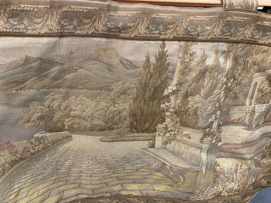 Голям белгийски гоблен за стена с копринени конци