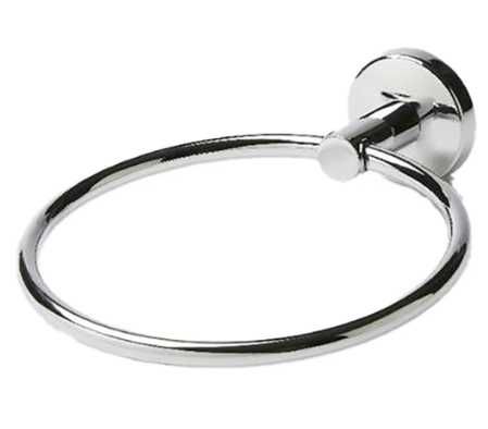 Suport prosop Ormara GOODHOME, 18.5 x 5.8 x 16.5 cm, otel, argintiu