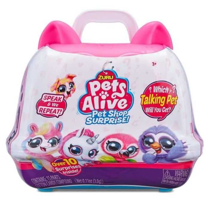 Чанта с Плюшена играчка изненада и изненади Zuru Pets Alive