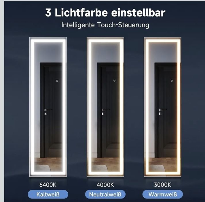 Oglinda full led verticală