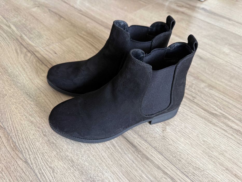 Botine dama piele intoarsa negre nr 35