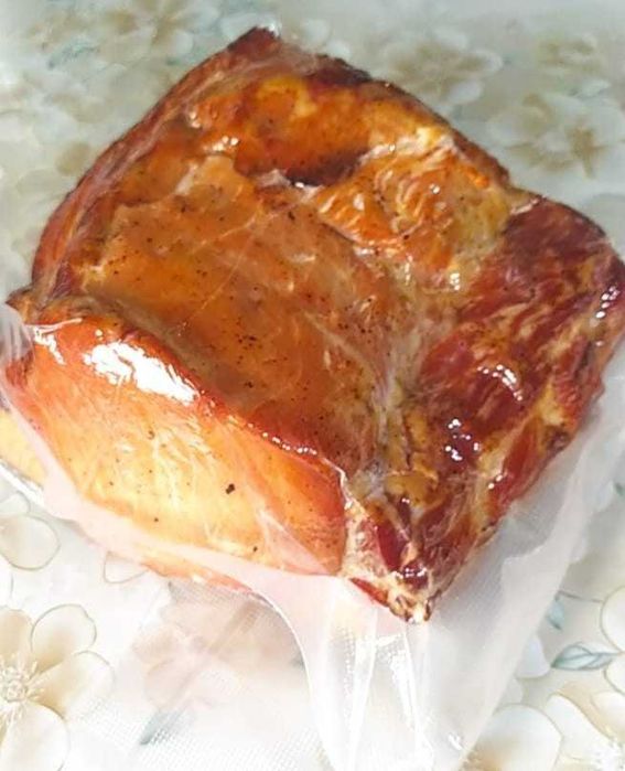 Мясо горячего копчения.
