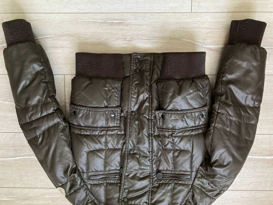 ОРИГИНАЛНО Moncler Georgia кафяво пухено яке размер 1 / S