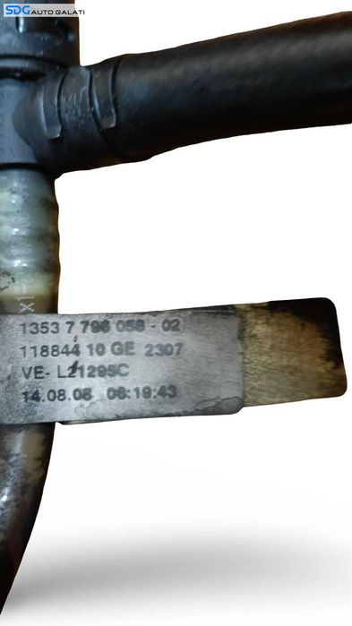 Furtun Conducta Combustibil BMW Seria 5 E60 3.0 Diesel 2004 - 2010 Cod 7796058 13537796058-02 11884410GE [M9808]