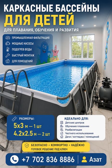 Бассейн бизнес каркасные